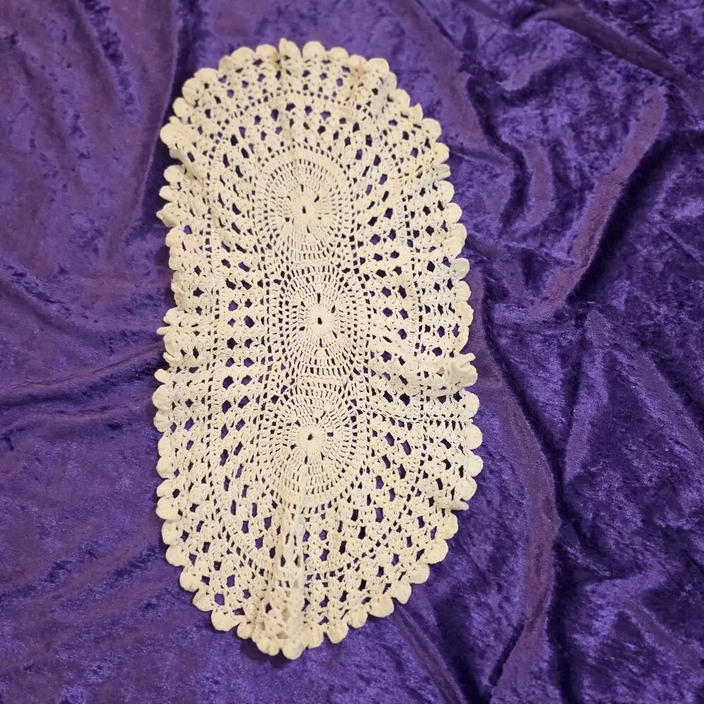 Vintage Hand Crocheted Cotton 17